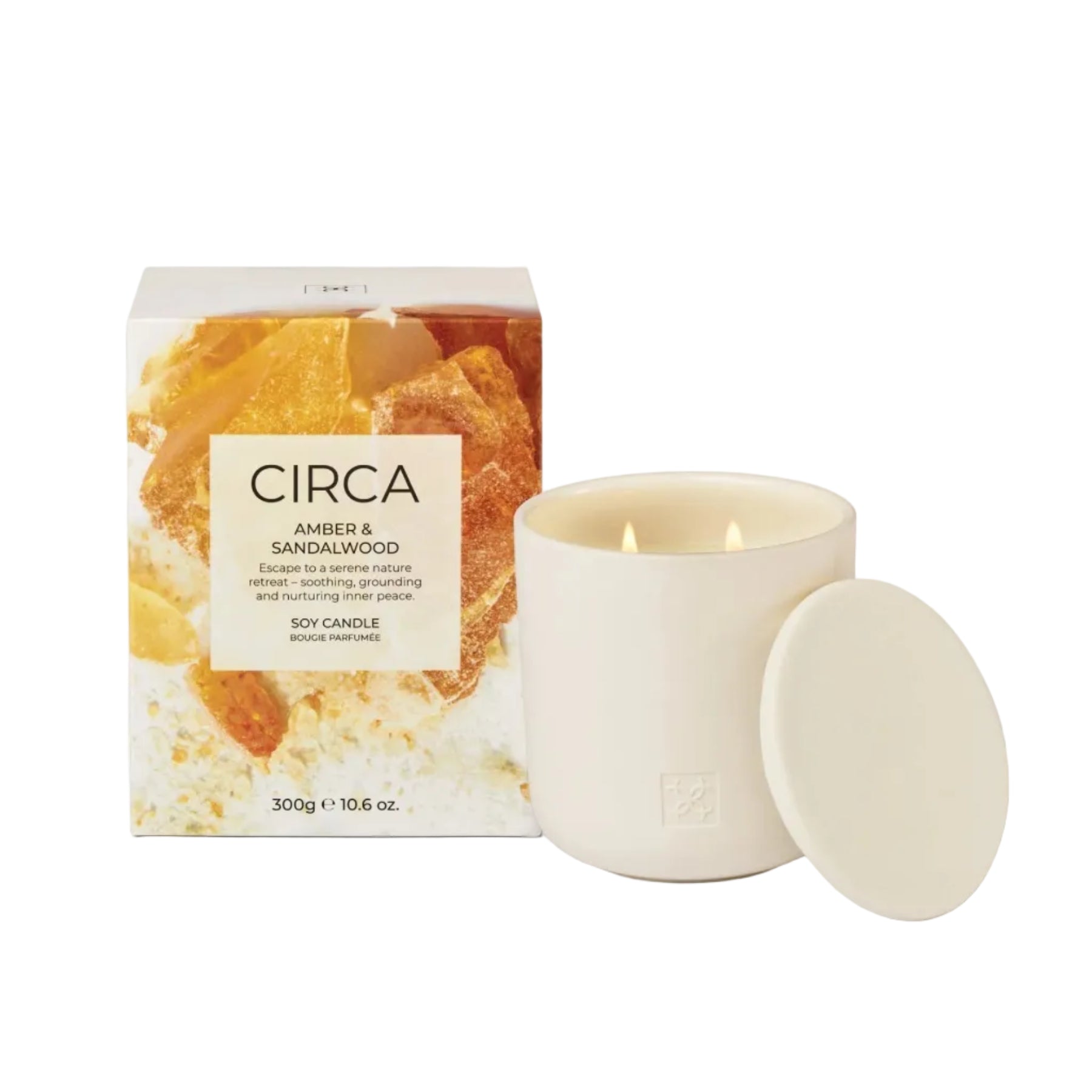 Circa Amber & Sandalwood Scented Candle 10.6 oz.