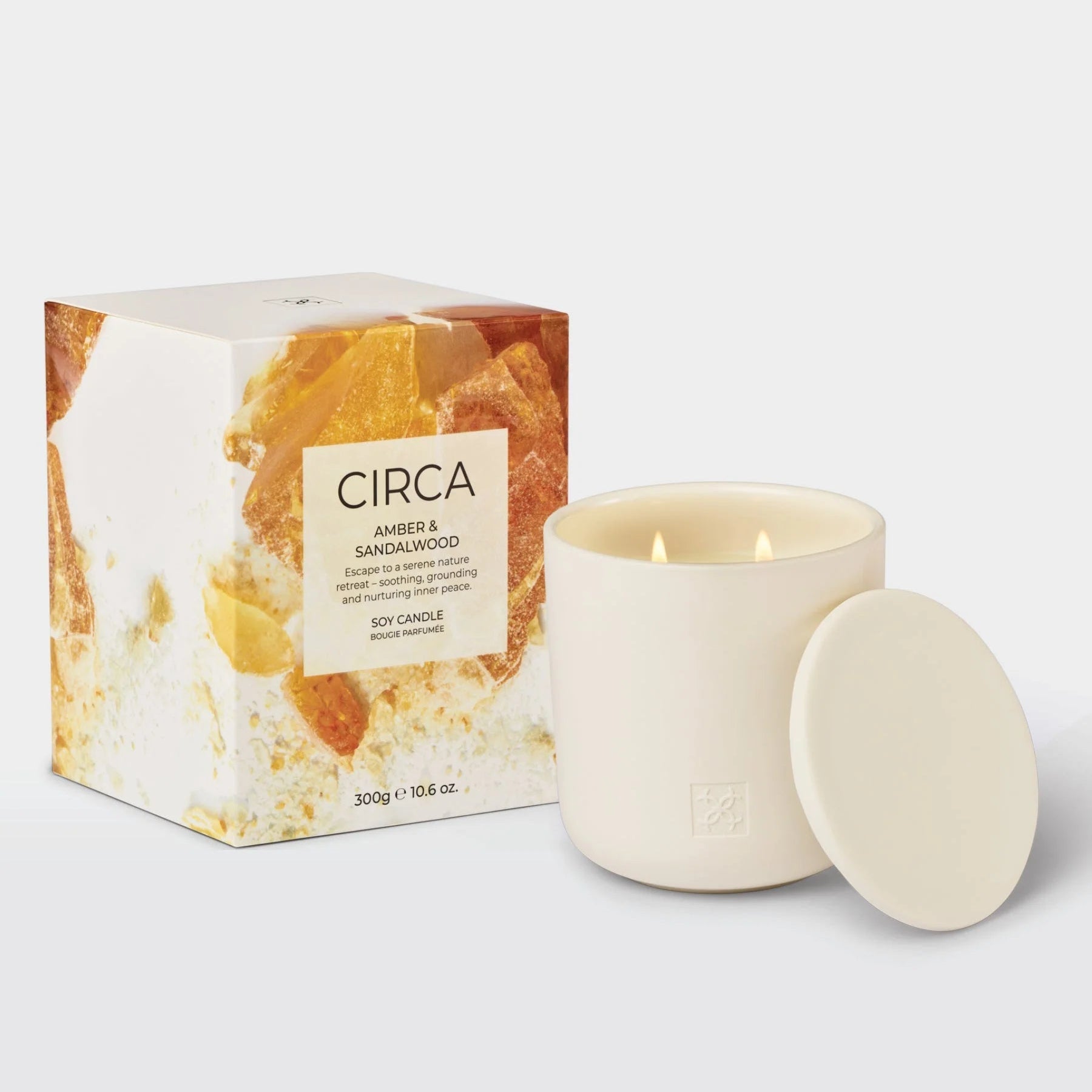Circa Amber & Sandalwood Scented Candle 10.6 oz.