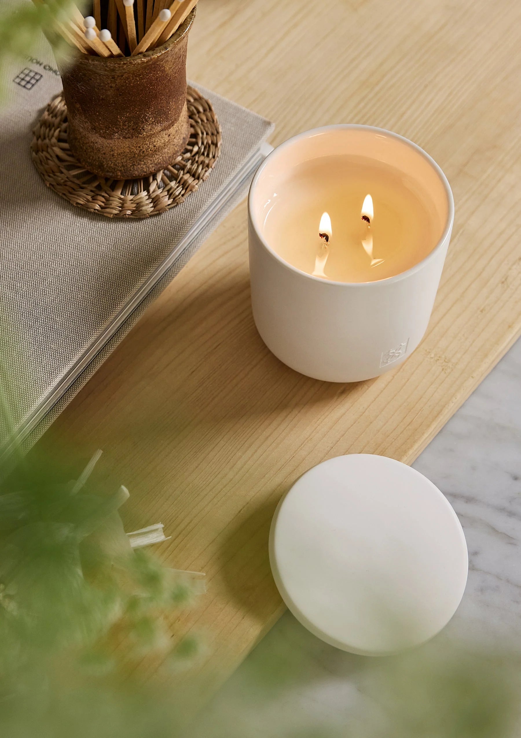 Circa Cotton Flower & Freesia Scented Candle 10.6 oz.
