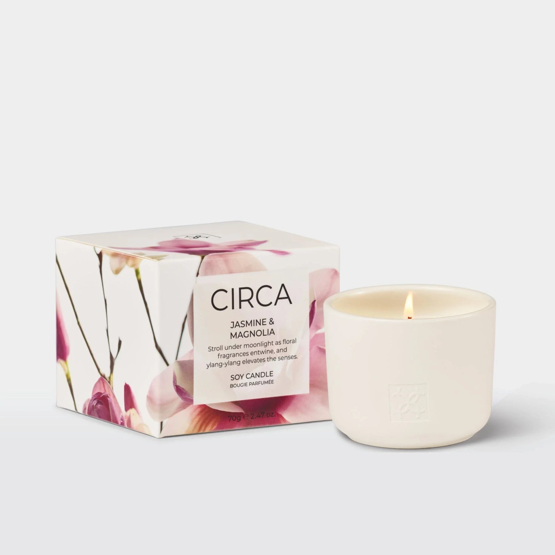 Circa Jasmine & Magnolia Scented Candle 2.47 oz.