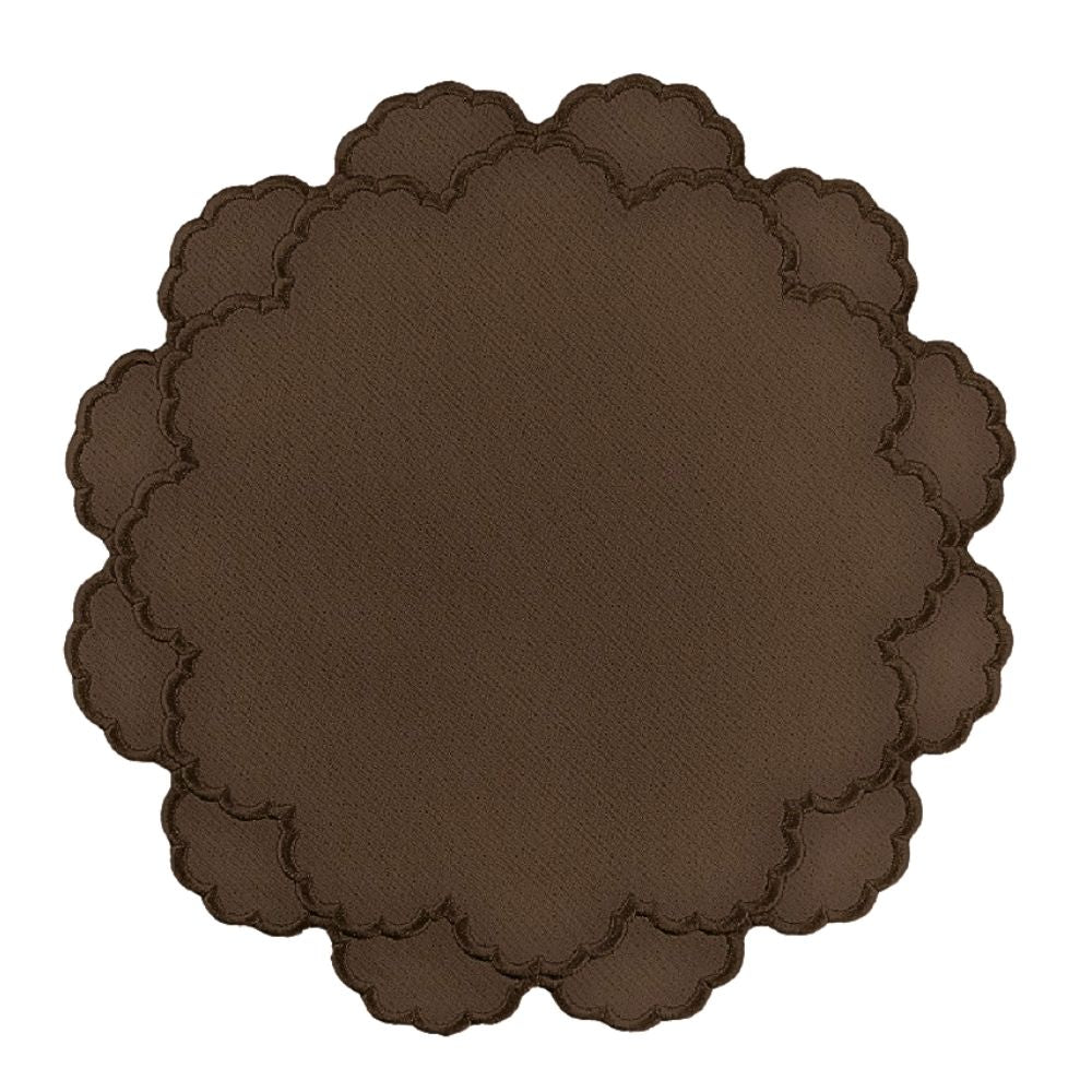 Lillian Placemat, Cocoa, Set of 4