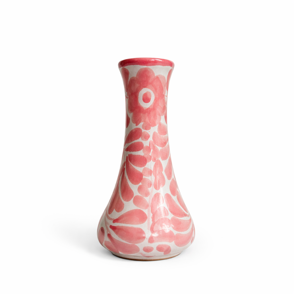 Dos Flores Bud Vase, Coral Blush