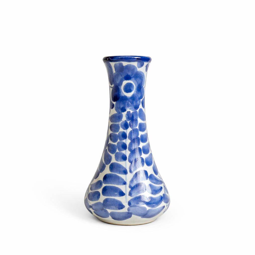 Dos Flores Bud Vase, Denim