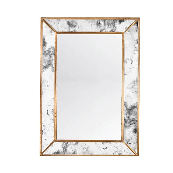 Worlds Away Dion Mirror, Gold Leaf