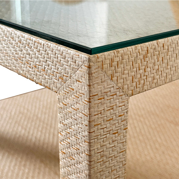 Worlds Away Douglas Side Table, Natural