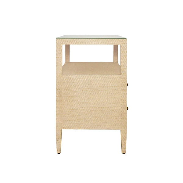 Worlds Away Douglas Side Table, Natural