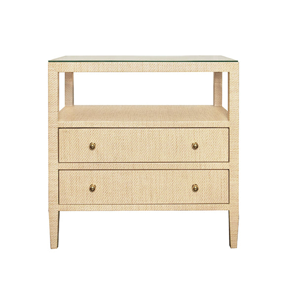 Worlds Away Douglas Side Table, Natural