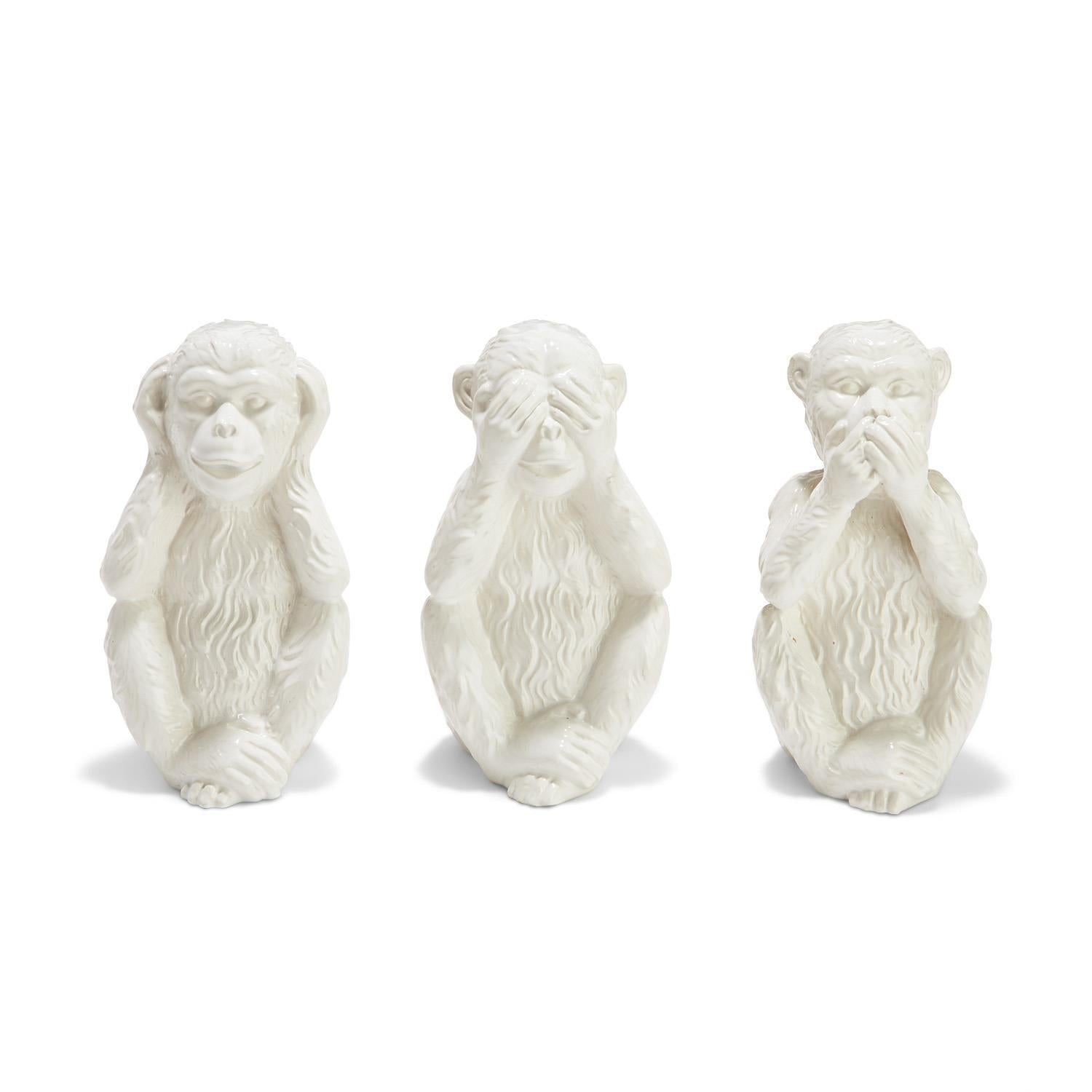 See, Hear, Speak Monkeys, Set of 3