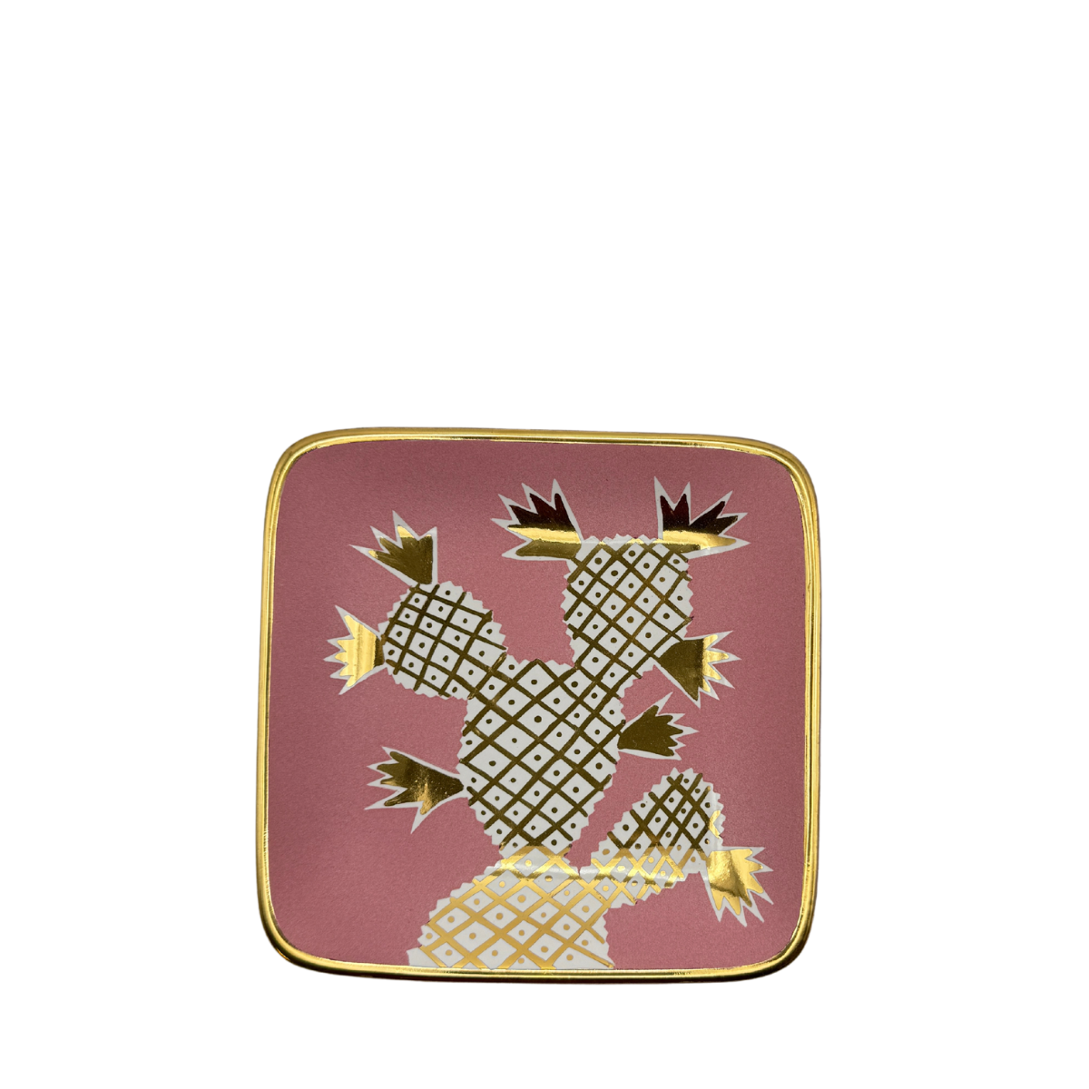 Waylande Gregory Cactus Small Square Tray, Pink