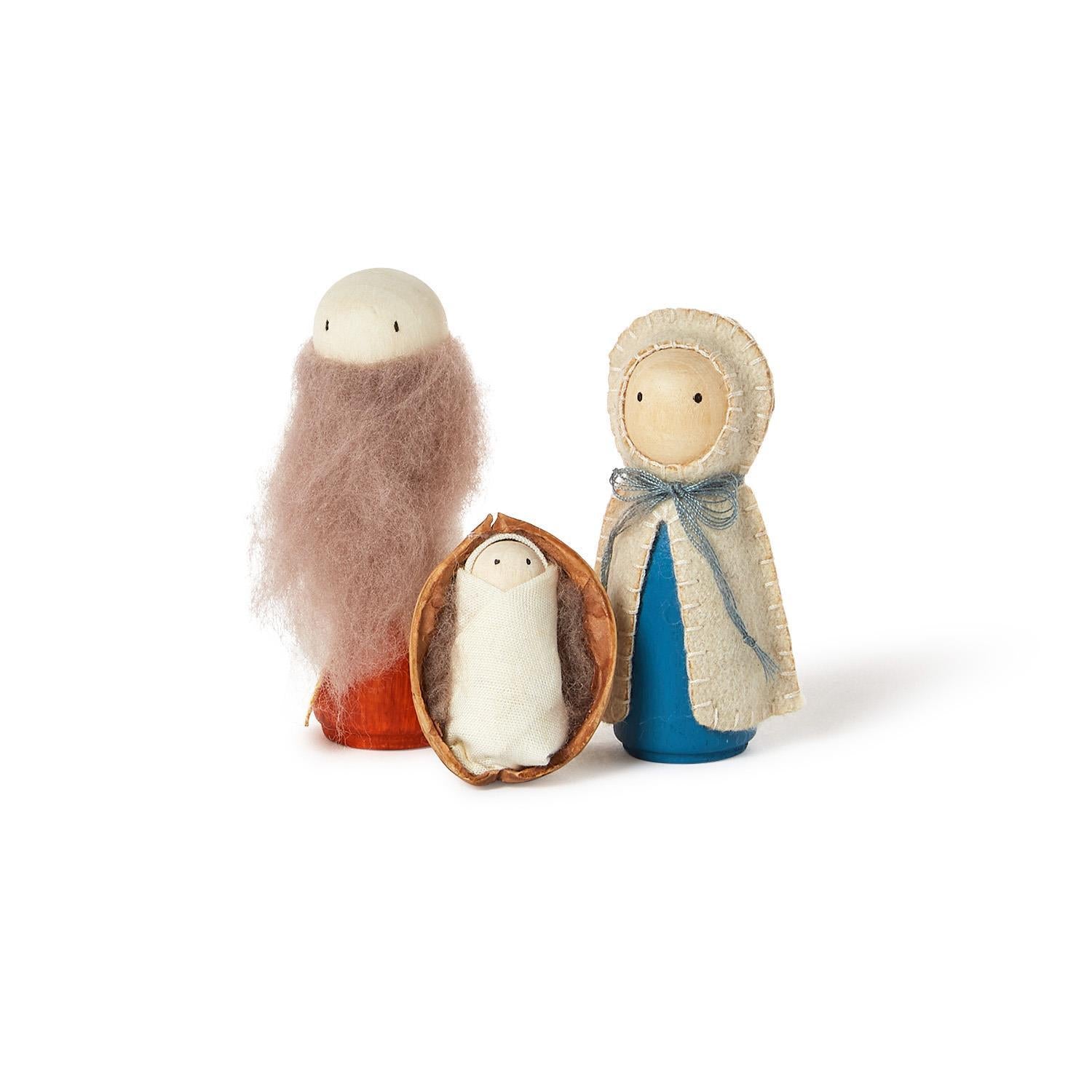 Woodland Nativity Scene Felt Figurines