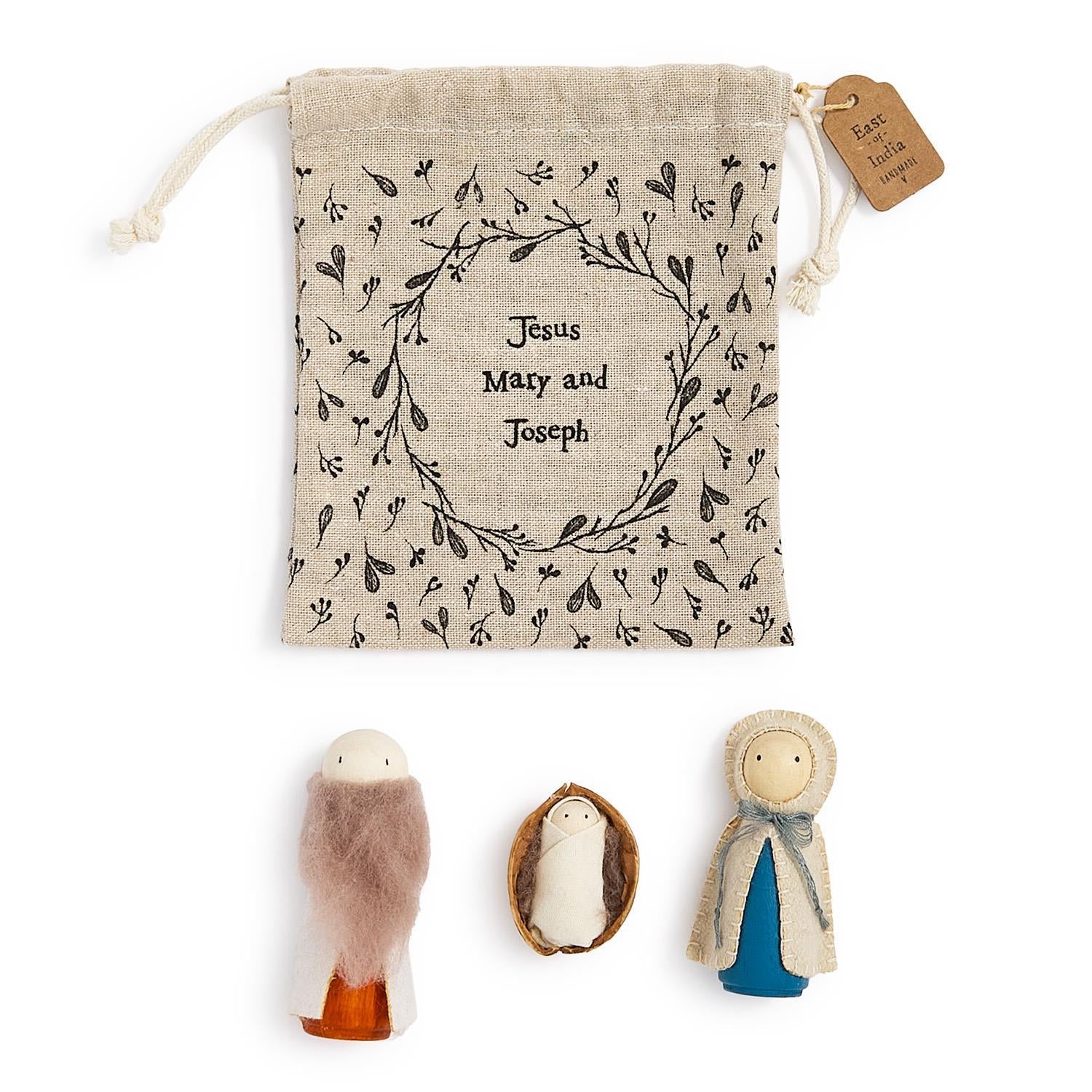 Woodland Nativity Scene Felt Figurines