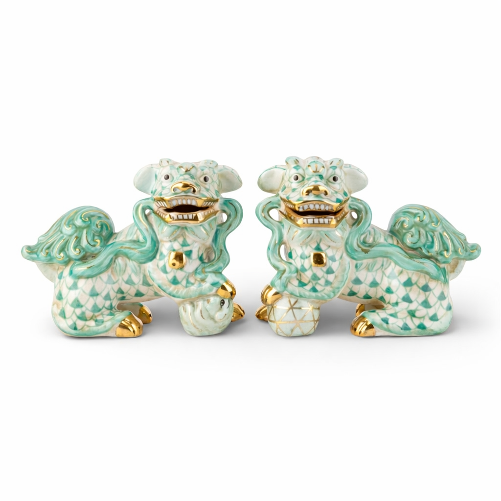 Eileen Foo Dogs, Seafoam Green