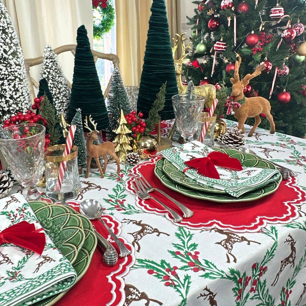 Bettina Placemats, Red, Set of 4