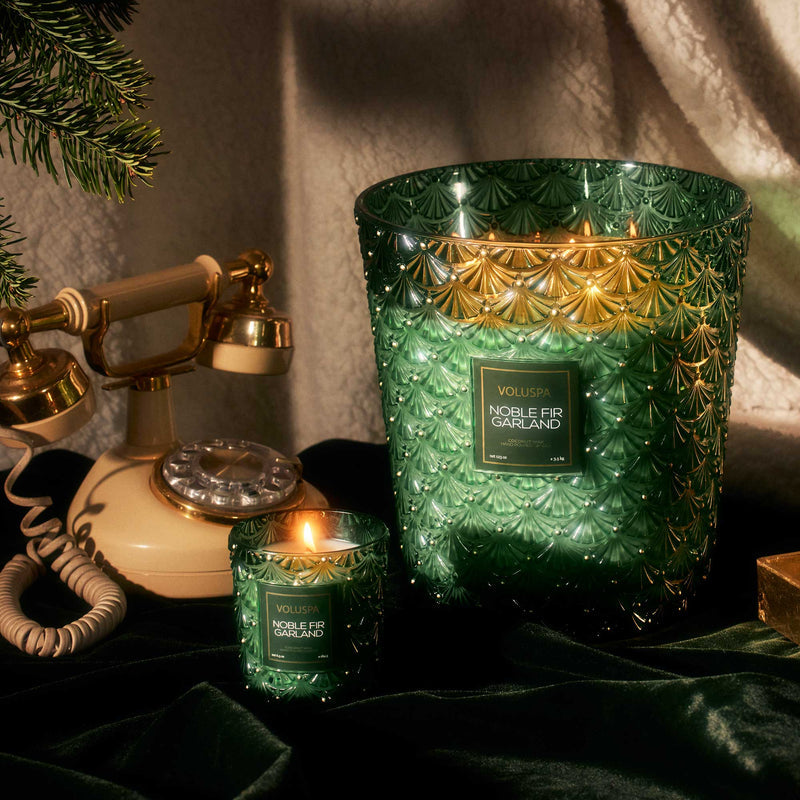Voluspa Noble Fir Garland 5 Wick Hearth Candle