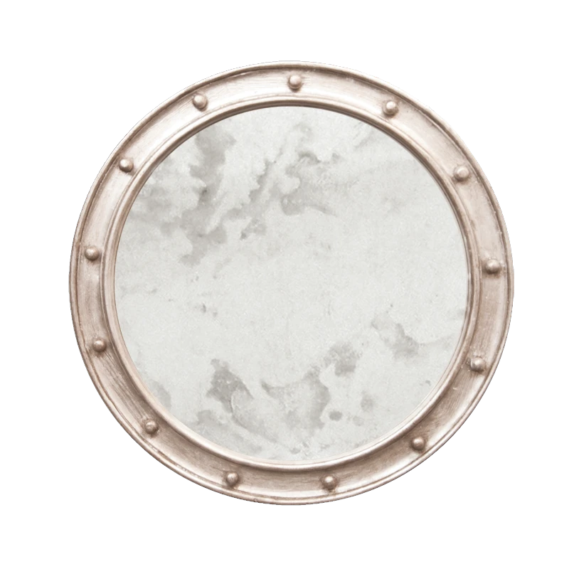 Worlds Away Federal Mirror, Silver Leaf