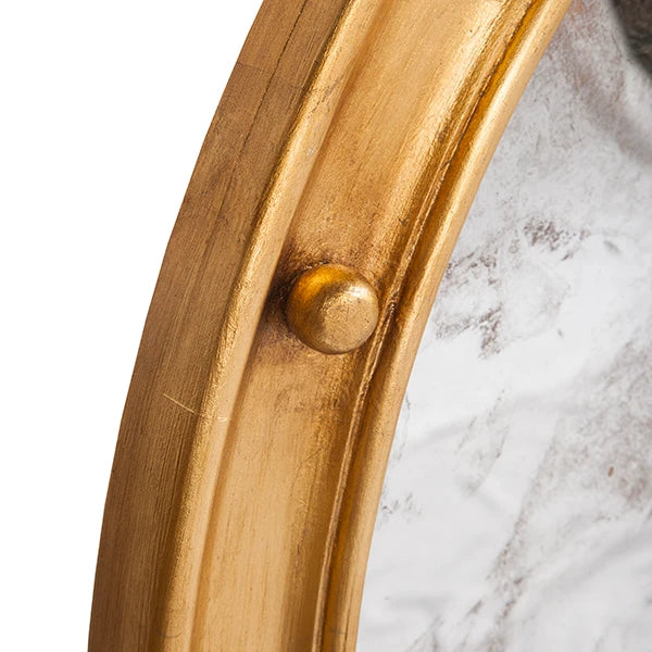 Worlds Away Federal Mirror, Gold Leaf