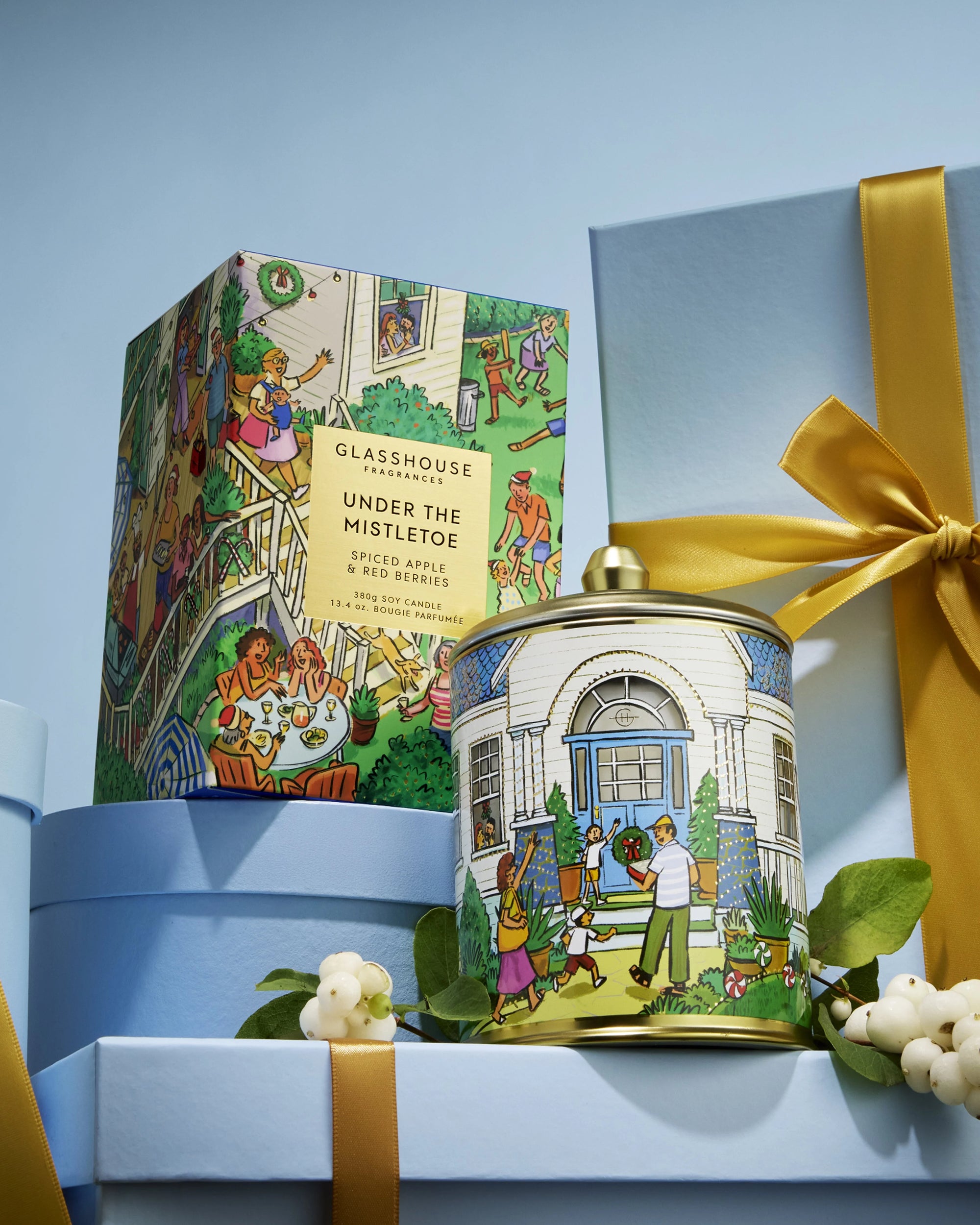 Glasshouse Under The Mistletoe Candle