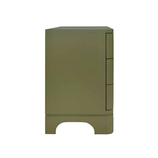 Worlds Away Fortune Side Table, Olive