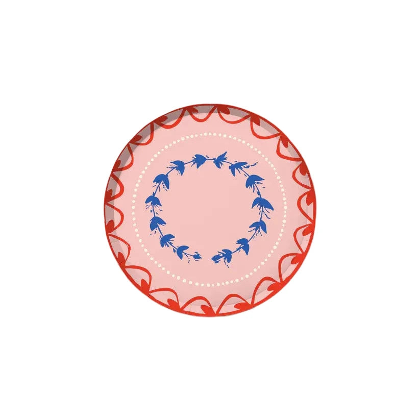 Fête Hors d'Oeuvres Paper Plate Set, Sunset Spritz