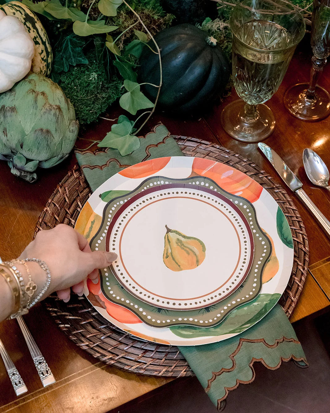 Sanderson Hors d'Oeuvres Plate, Gourd