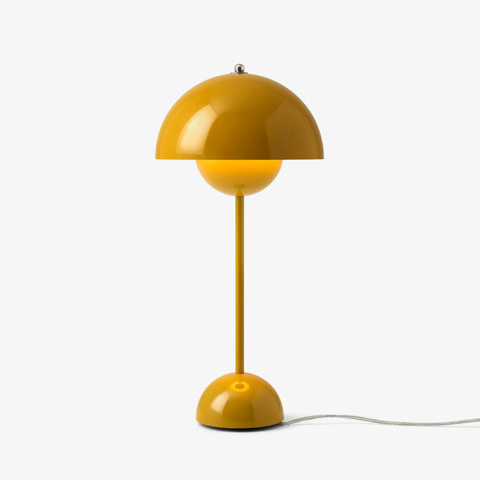 Verner Panton Flower Pot Table Lamp, Mustard