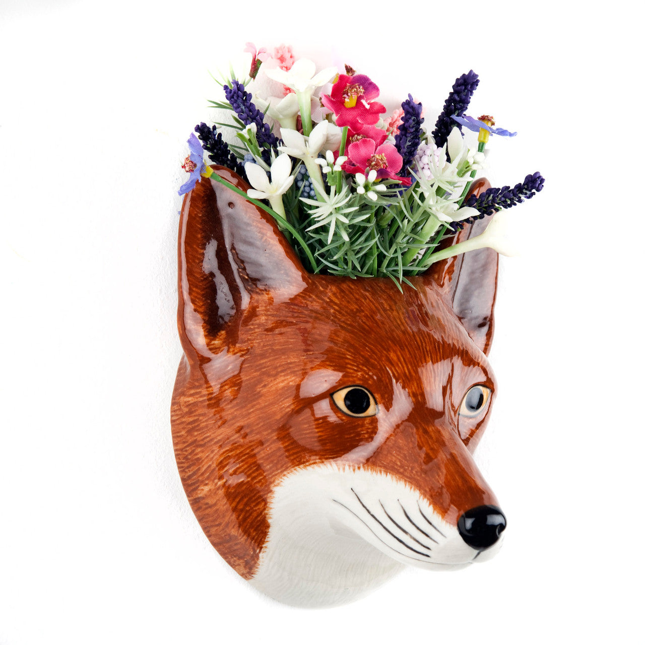 Quail Ceramics Fox Wall Vase, Small