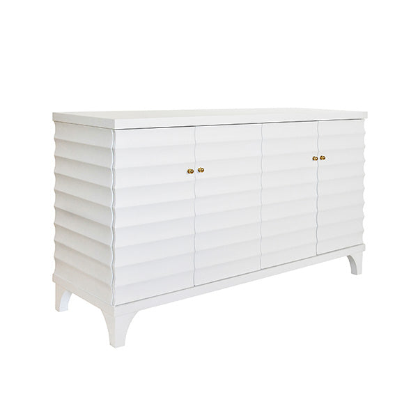 Worlds Away Gates Buffet,  White