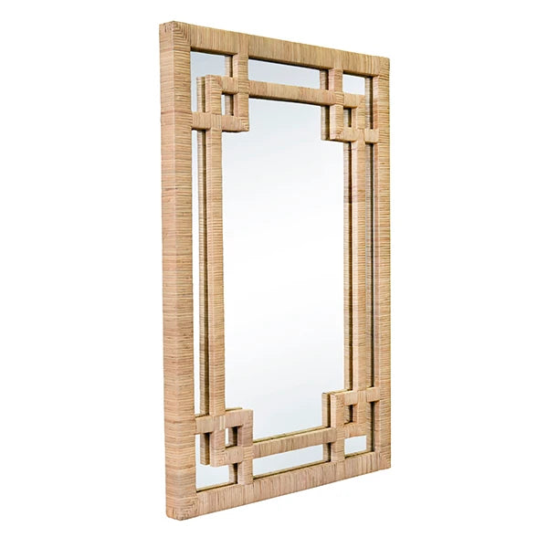 Worlds Away Geneva Mirror, Natural