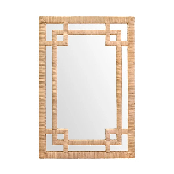 Worlds Away Geneva Mirror, Natural