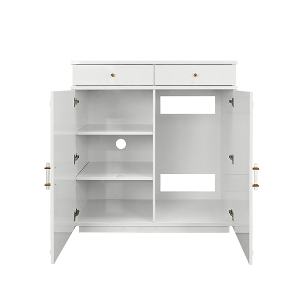 Worlds Away Glenn 2-Door Cabinet, White