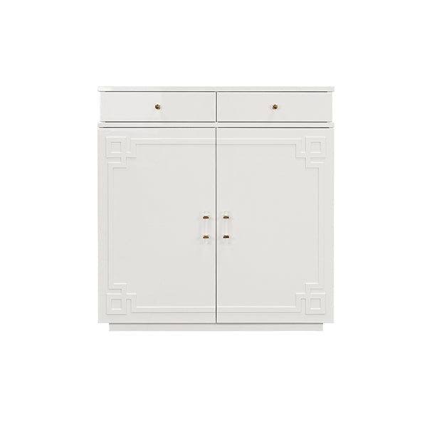 Worlds Away Glenn 2-Door Cabinet, White