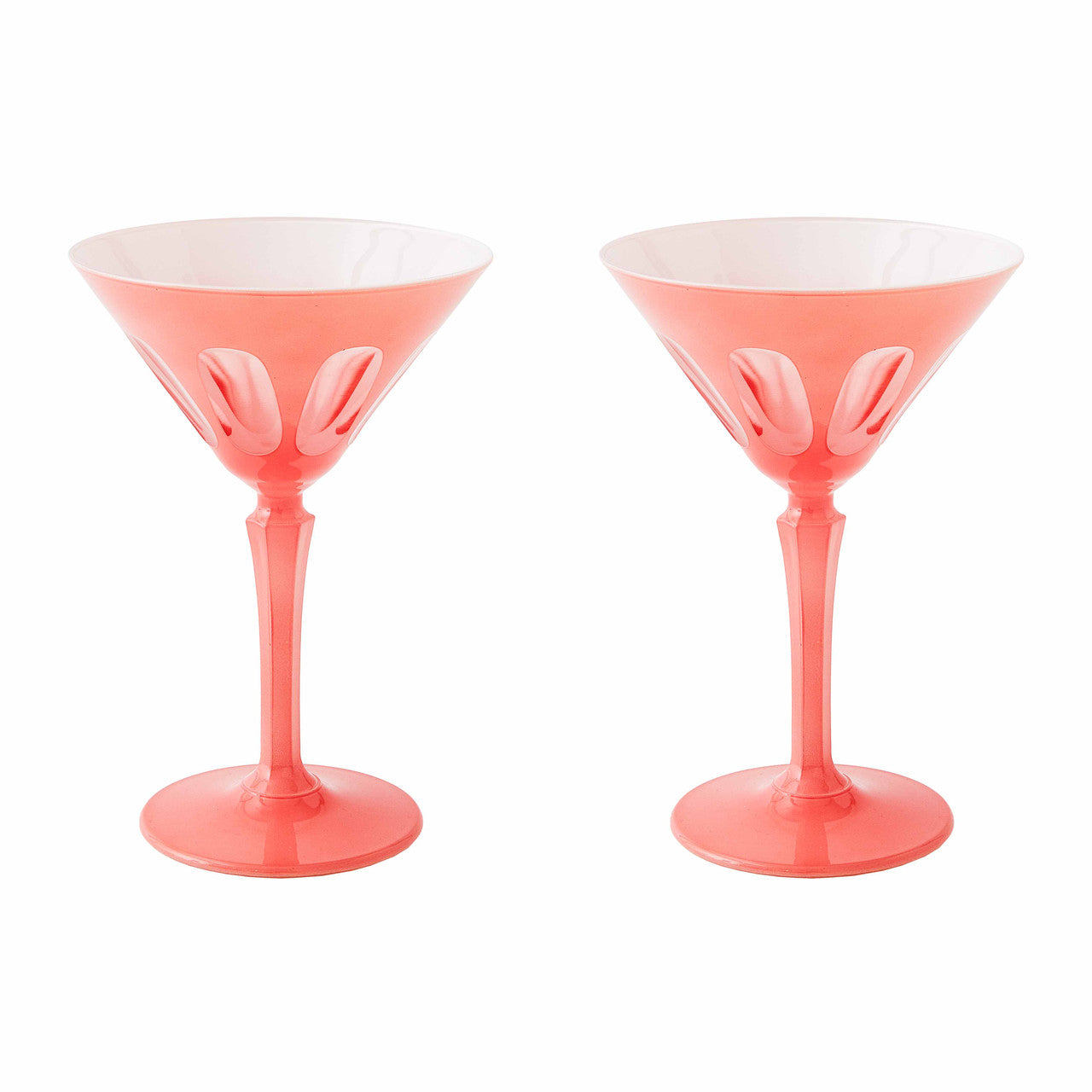 Rialto Martini Glass, Salmon, Set of 2