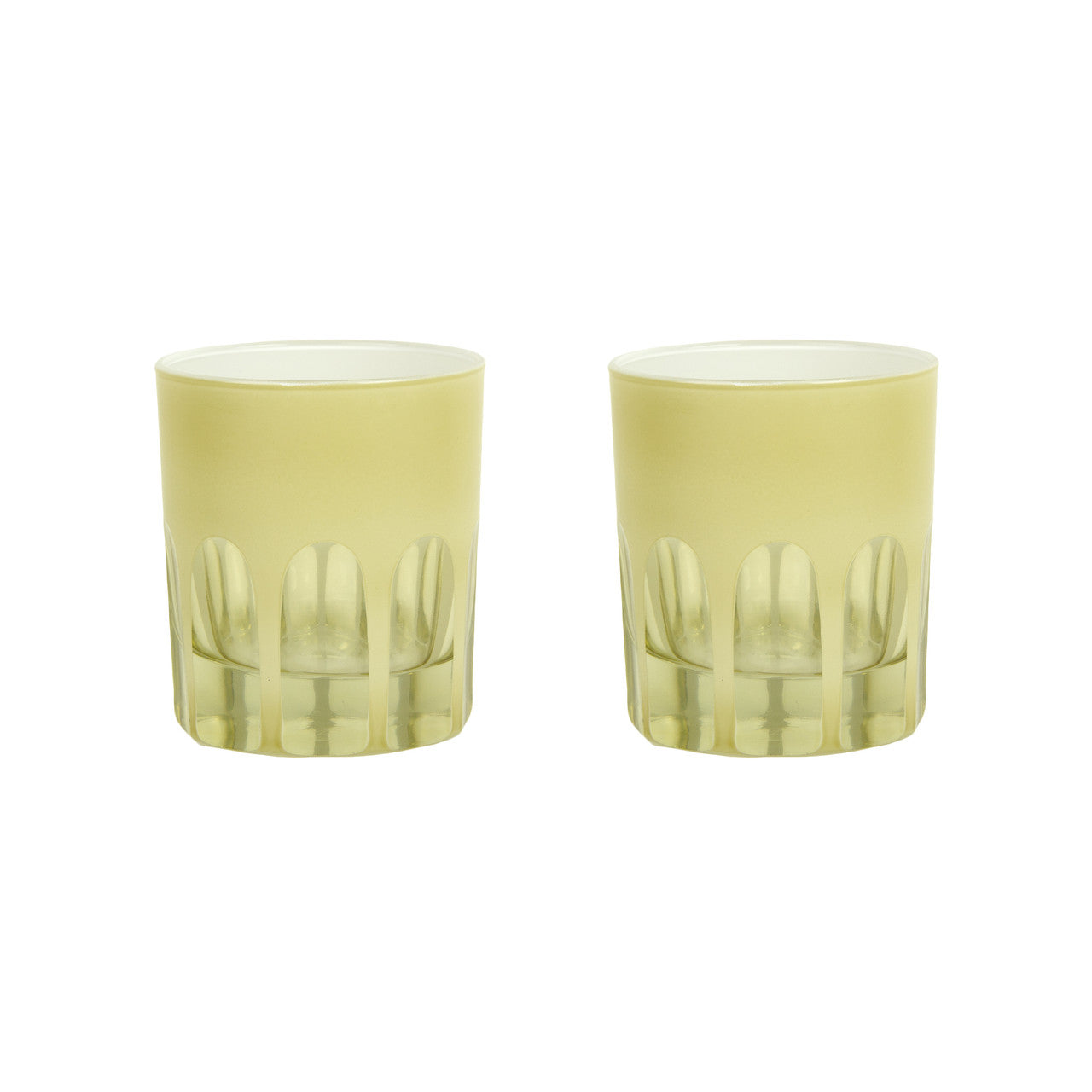 Rialto Double Old Fashioned, Creme, Set of 2