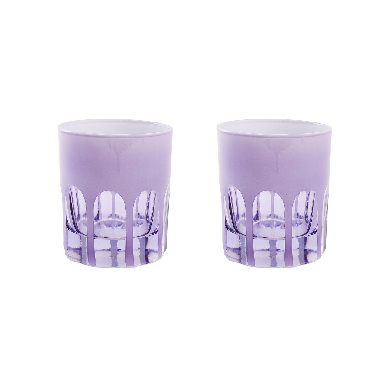 Rialto Double Old Fashioned, Lupine, Set of 2