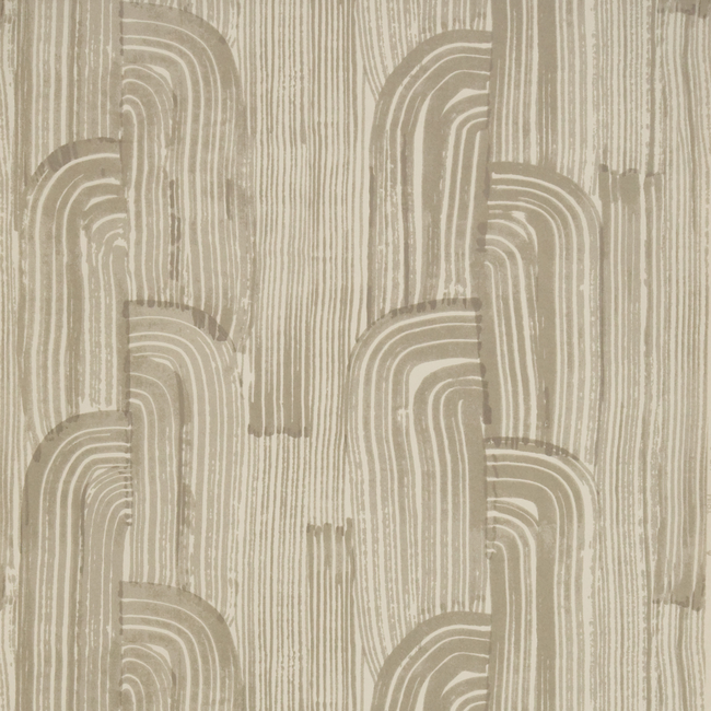 Kelly Wearstler Crescent Wallpaper, Taupe/Putty