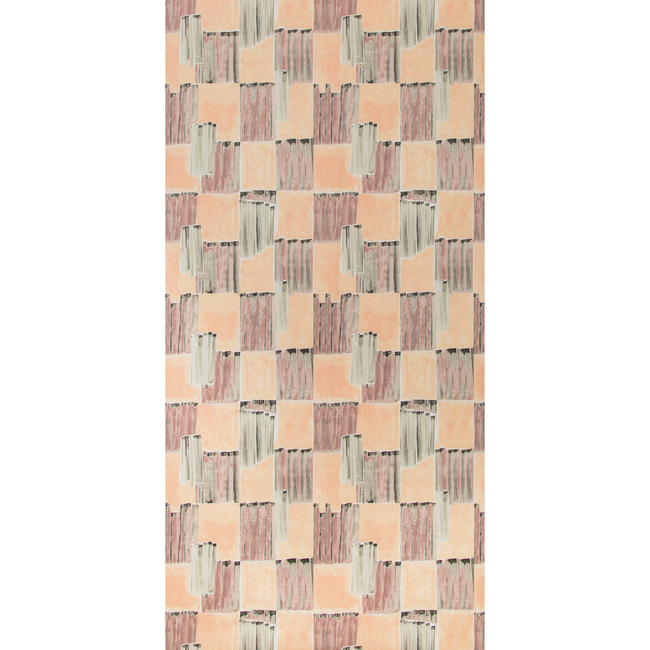 Kelly Wearstler Lyre Wallpaper, Blushing