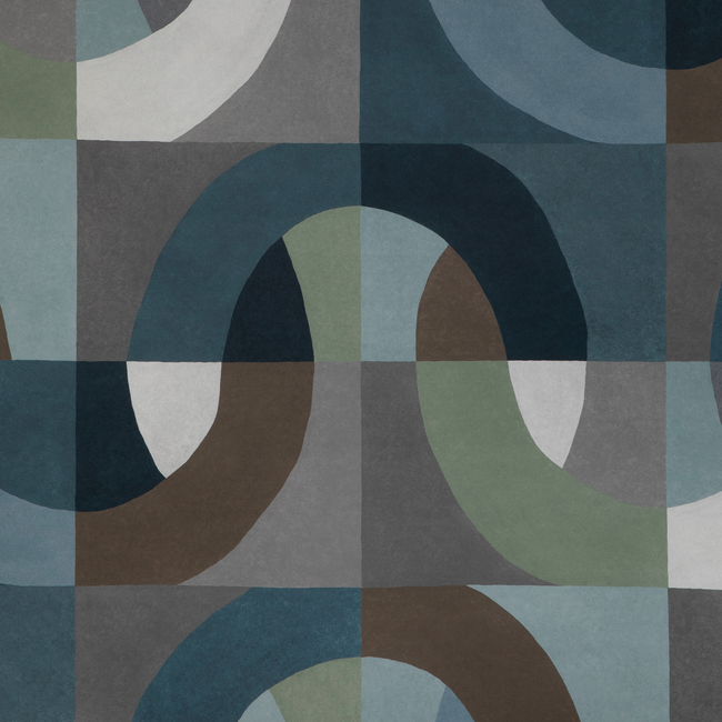 Kelly Wearstler Colonnade Wallpaper, Indigo