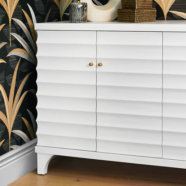 Worlds Away Gates Buffet,  White