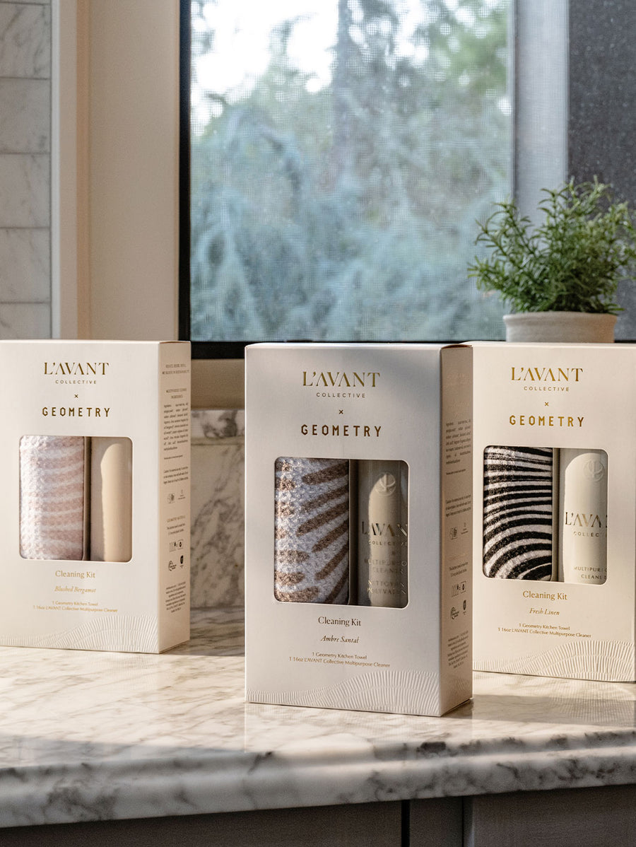 L'AVANT x Geometry Cleaning Kit, Ambre Santal
