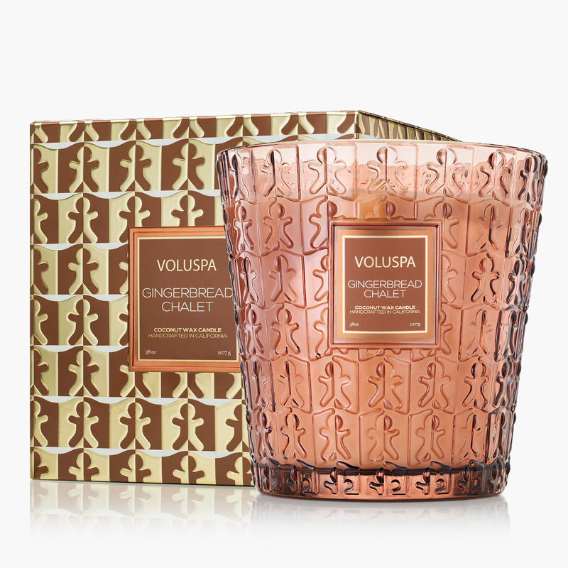 Voluspa Gingerbread Chalet 3 Wick Hearth Candle