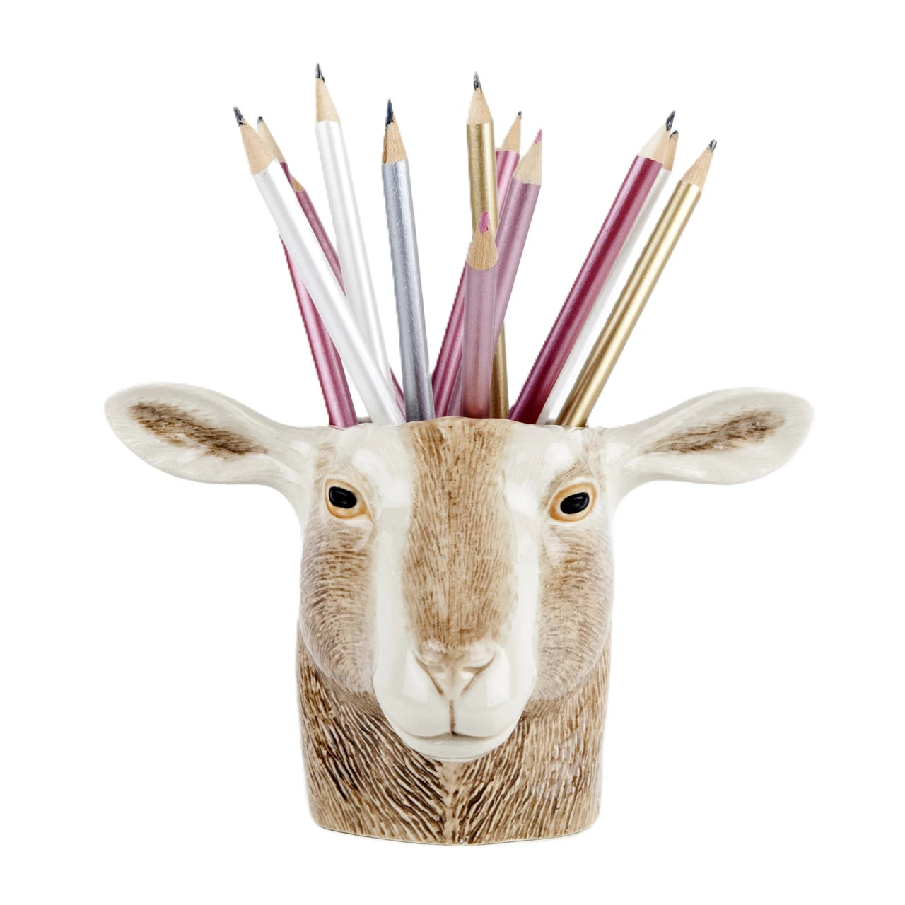Quail Ceramics Goat Pencil Pot