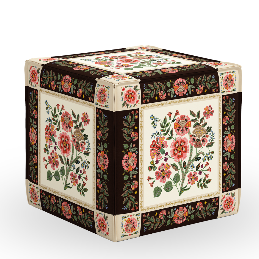 Kathleene French Seam Ottoman, Gracie