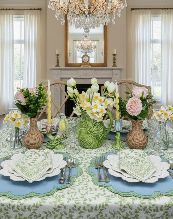 Bettina Blue & Green Placemats, Set of 4