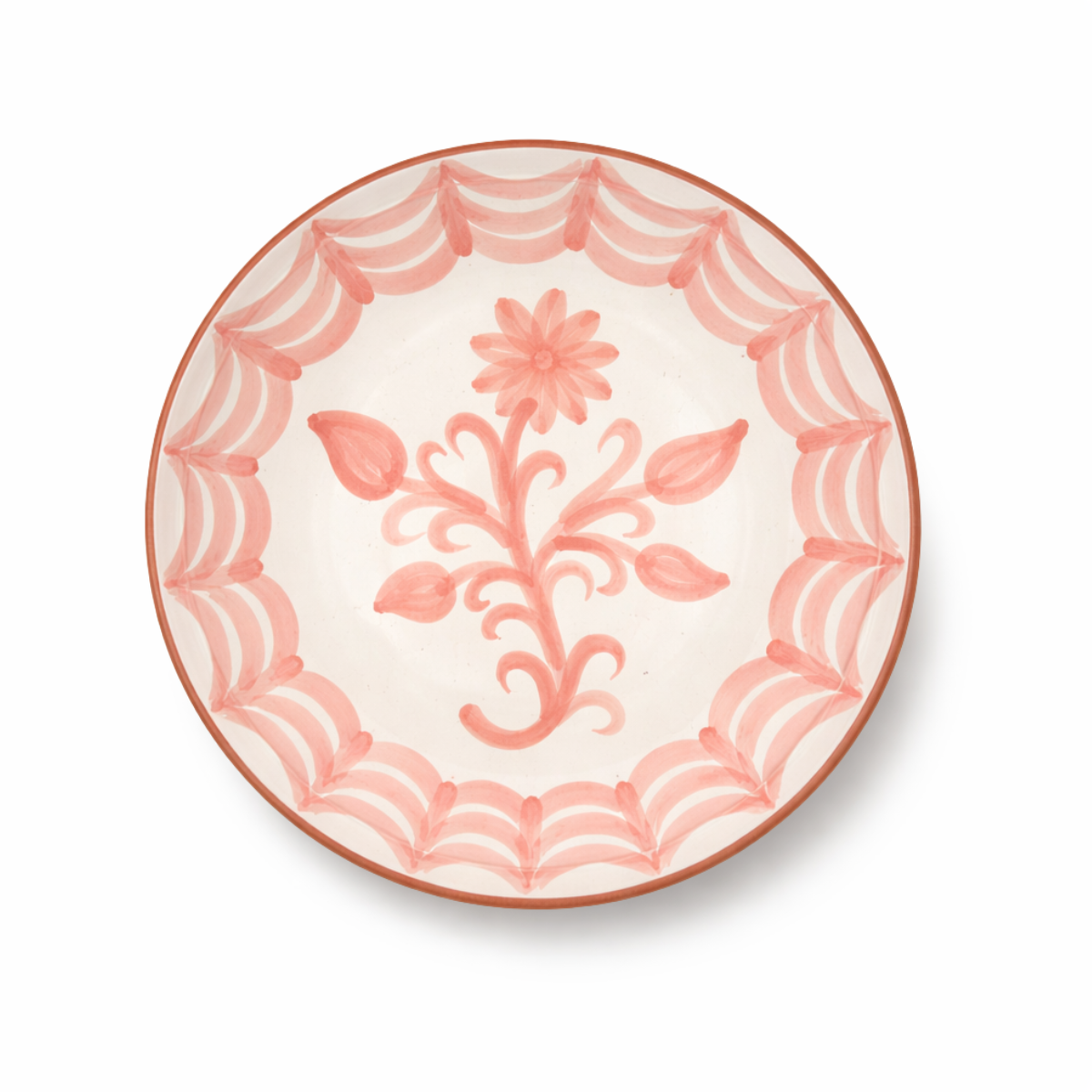 Guillermo Dinner Plate, Coral Blush
