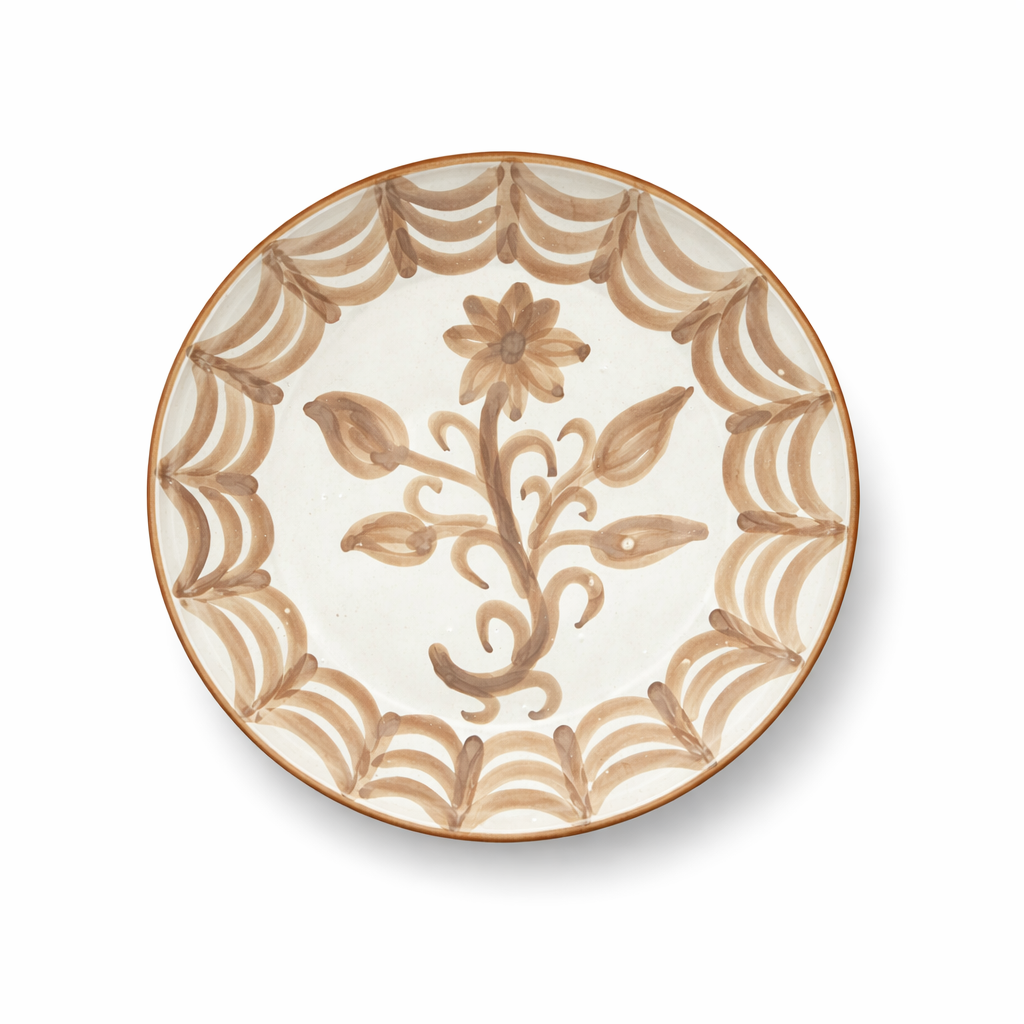 Guillermo Dinner Plate, Taupe