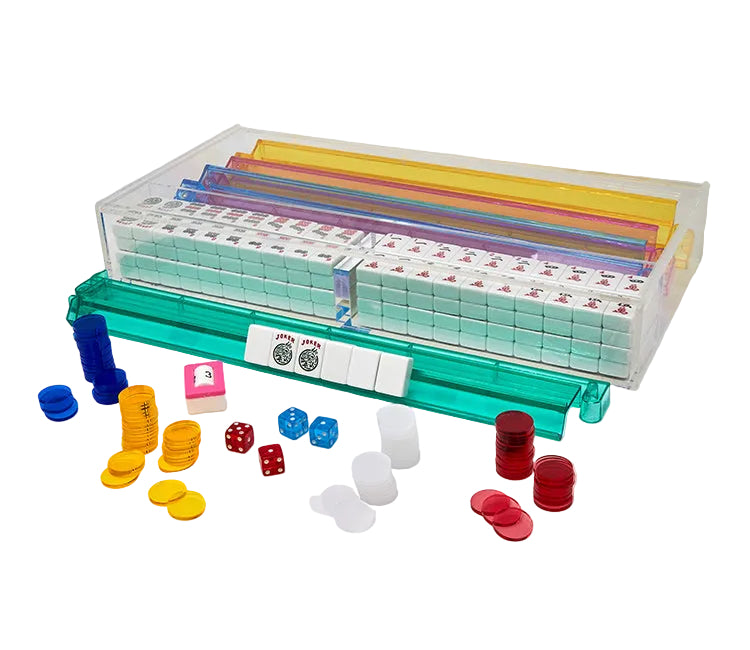 Lucite Mahjong Set Boxed
