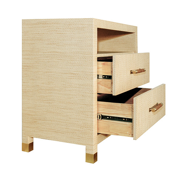 Worlds Away Hancock Side Table, Natural