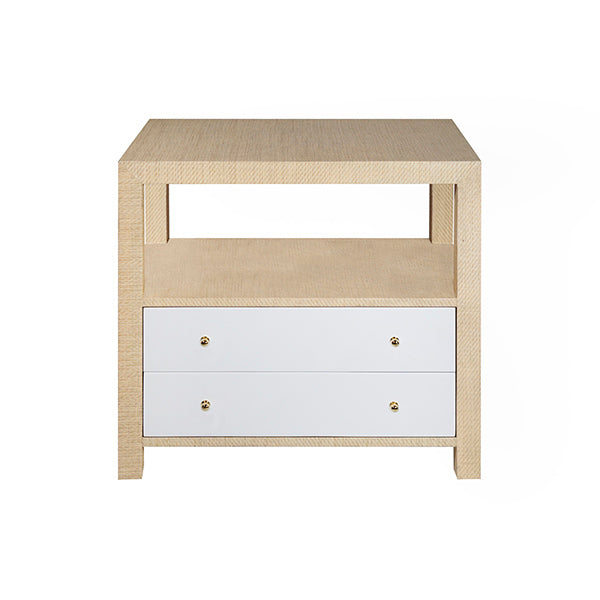 Worlds Away Hattie Side Table, Natural