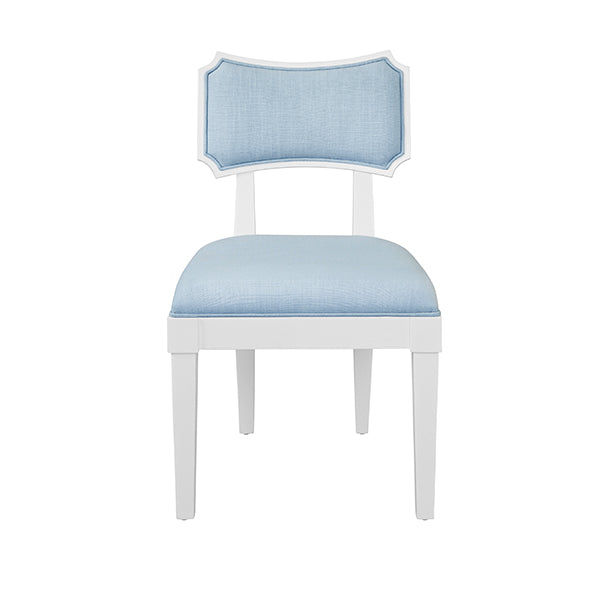 Worlds Away Hayden Dining Chair, Light Blue
