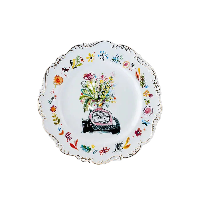 Cat Bouquet Plate